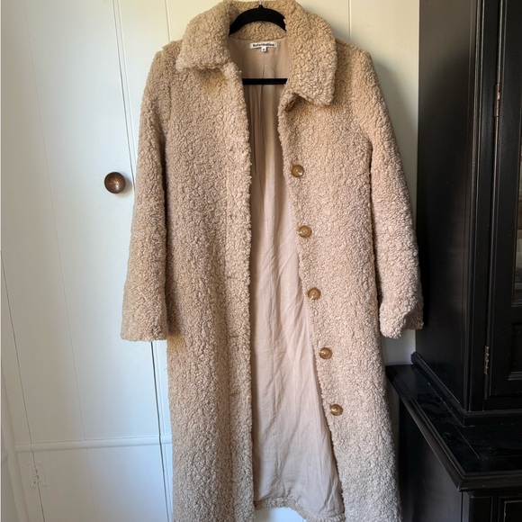 Reformation Ivan Coat- Teddy, Sherpa, Long coat - Picture 3 of 4